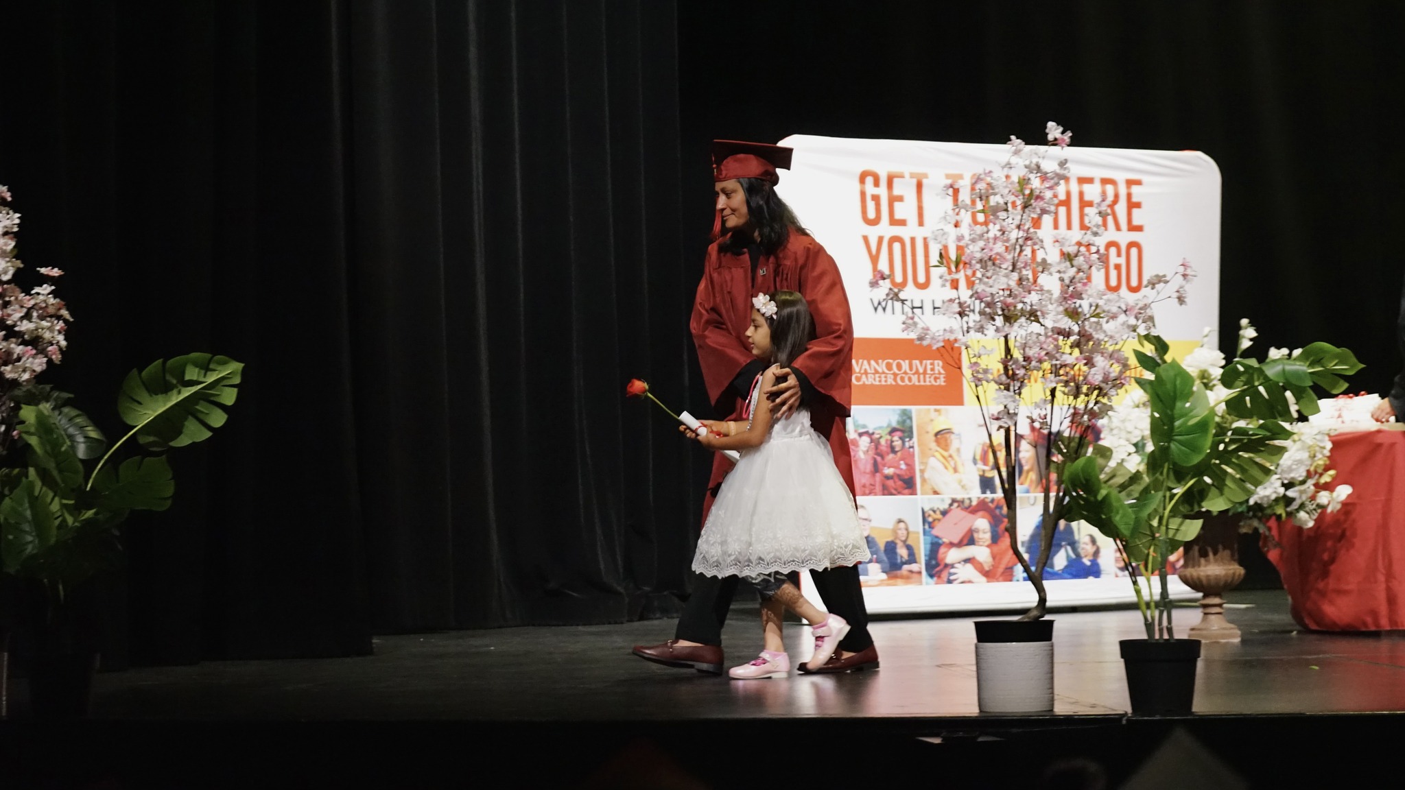 Smiling nurse outside