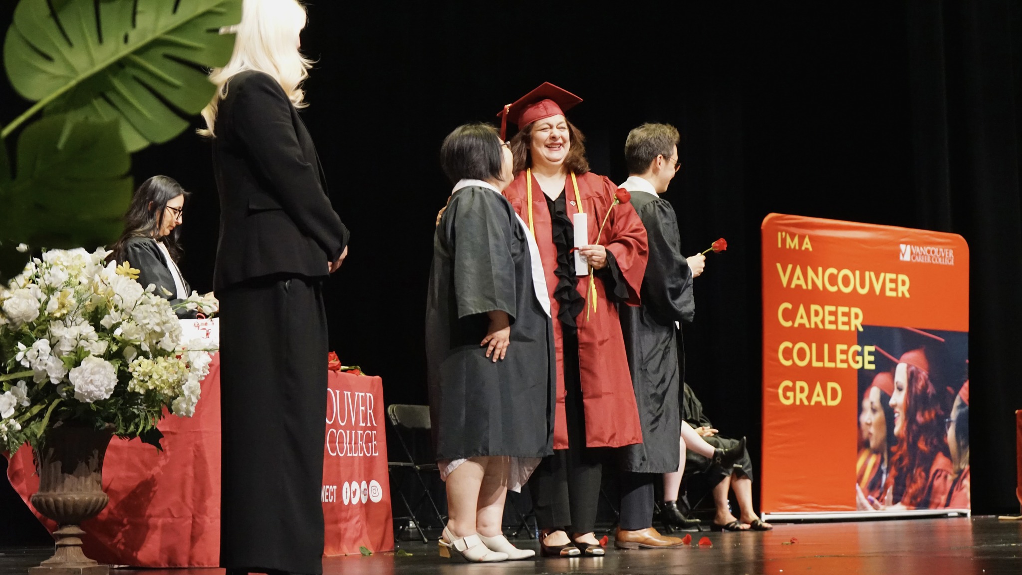 Smiling nurse outside