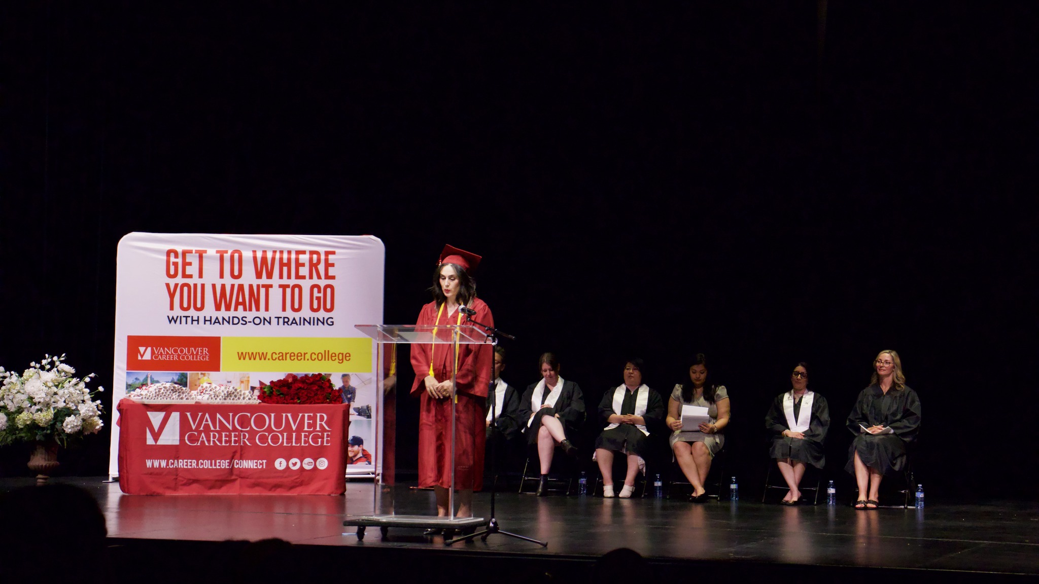 Smiling nurse outside